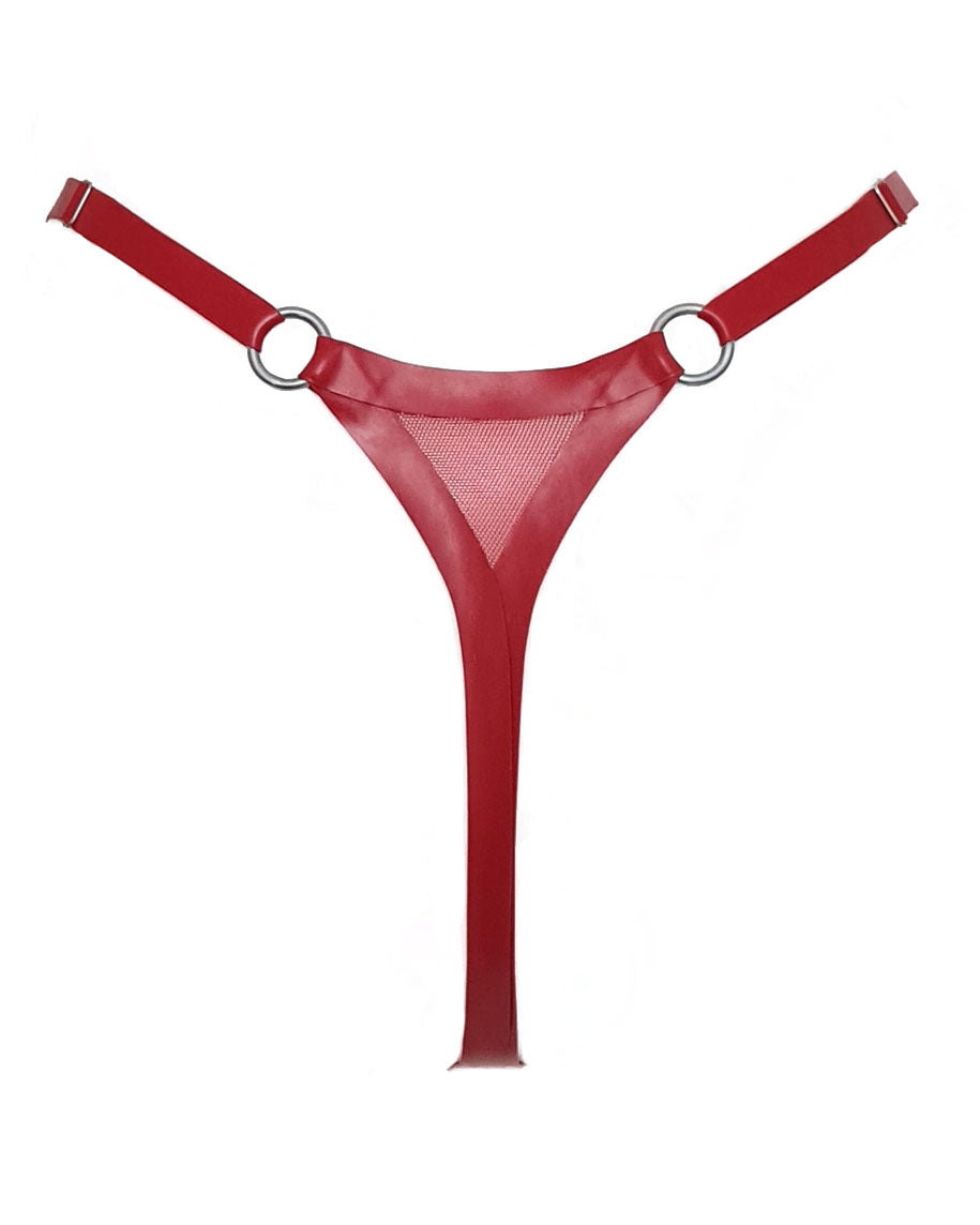 Amara Mesh & Latex Thong