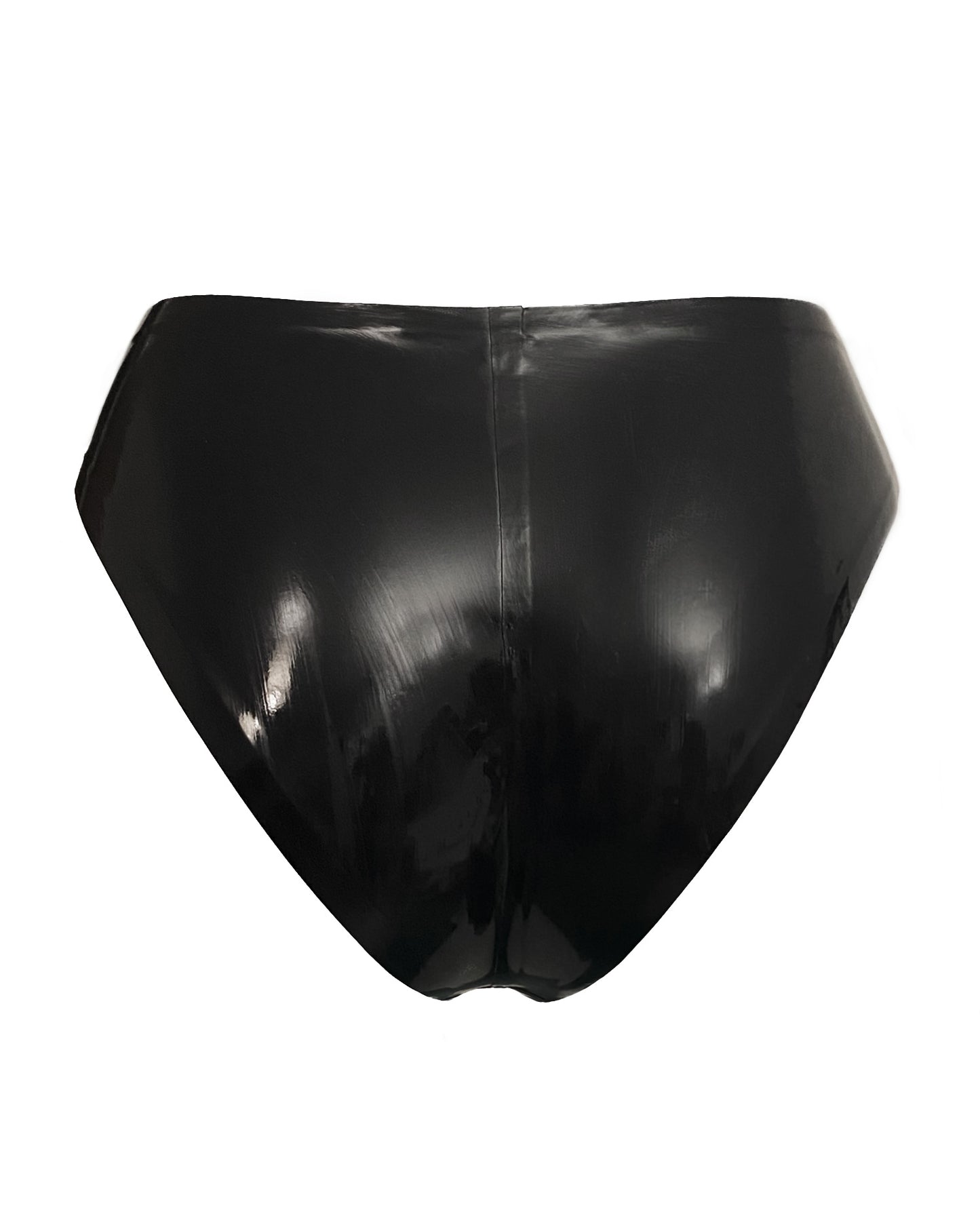 high cut latex briefs