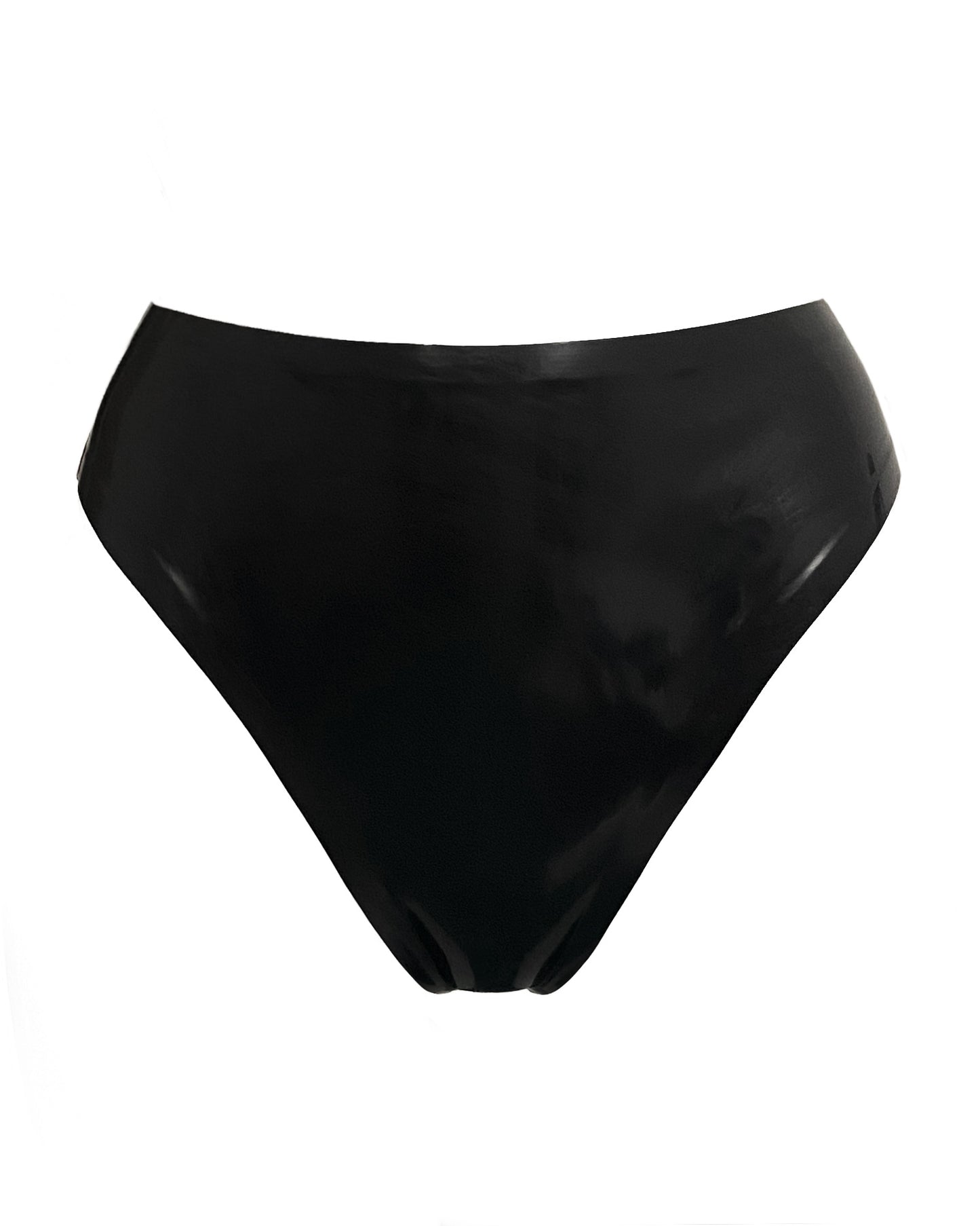 high cut latex briefs