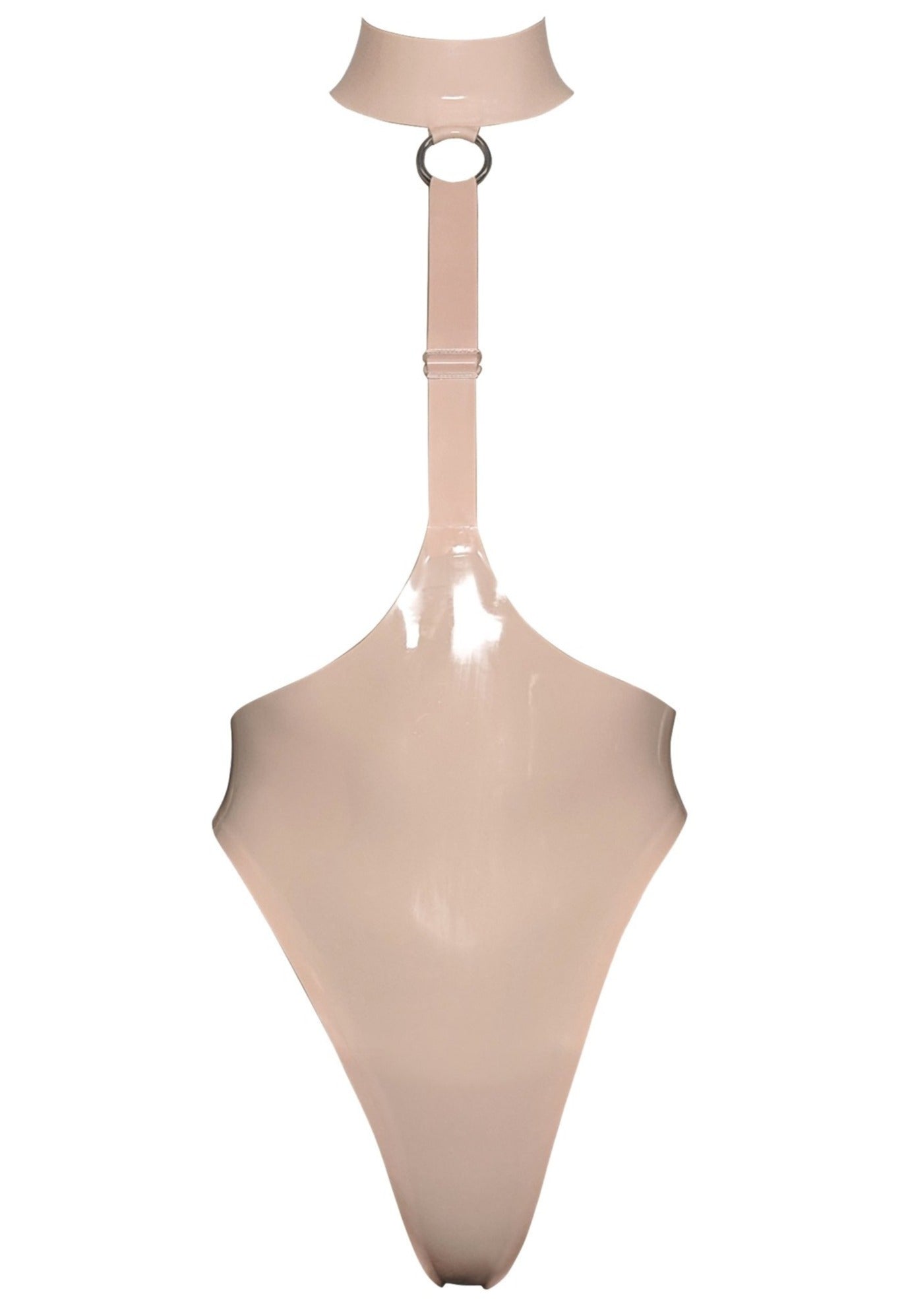 High-Leg O-Ring Latex Bodysuit