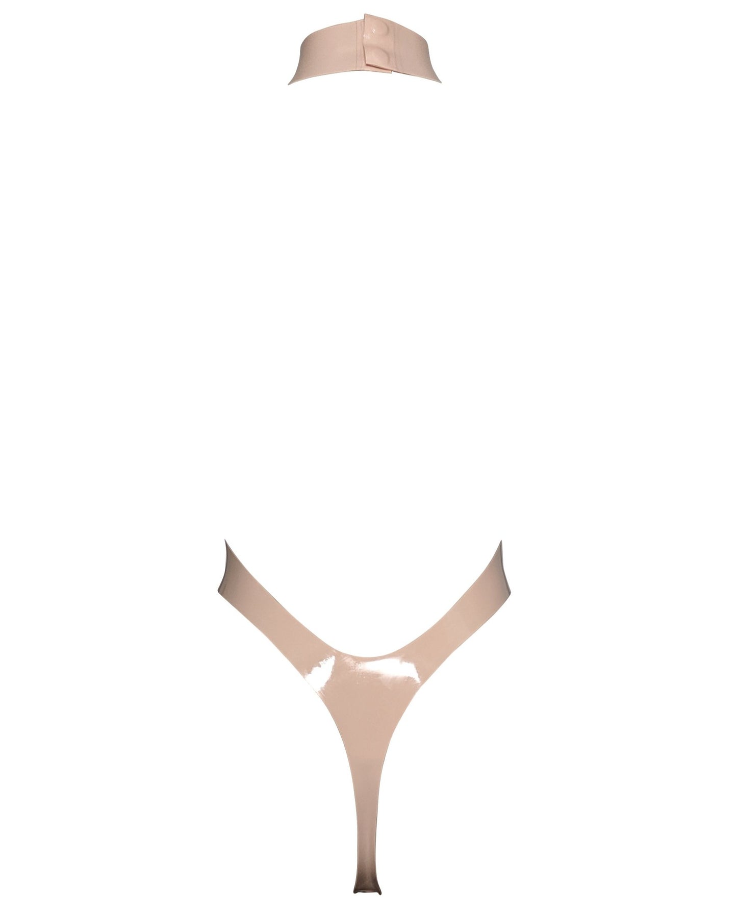 High-Leg O-Ring Latex Bodysuit
