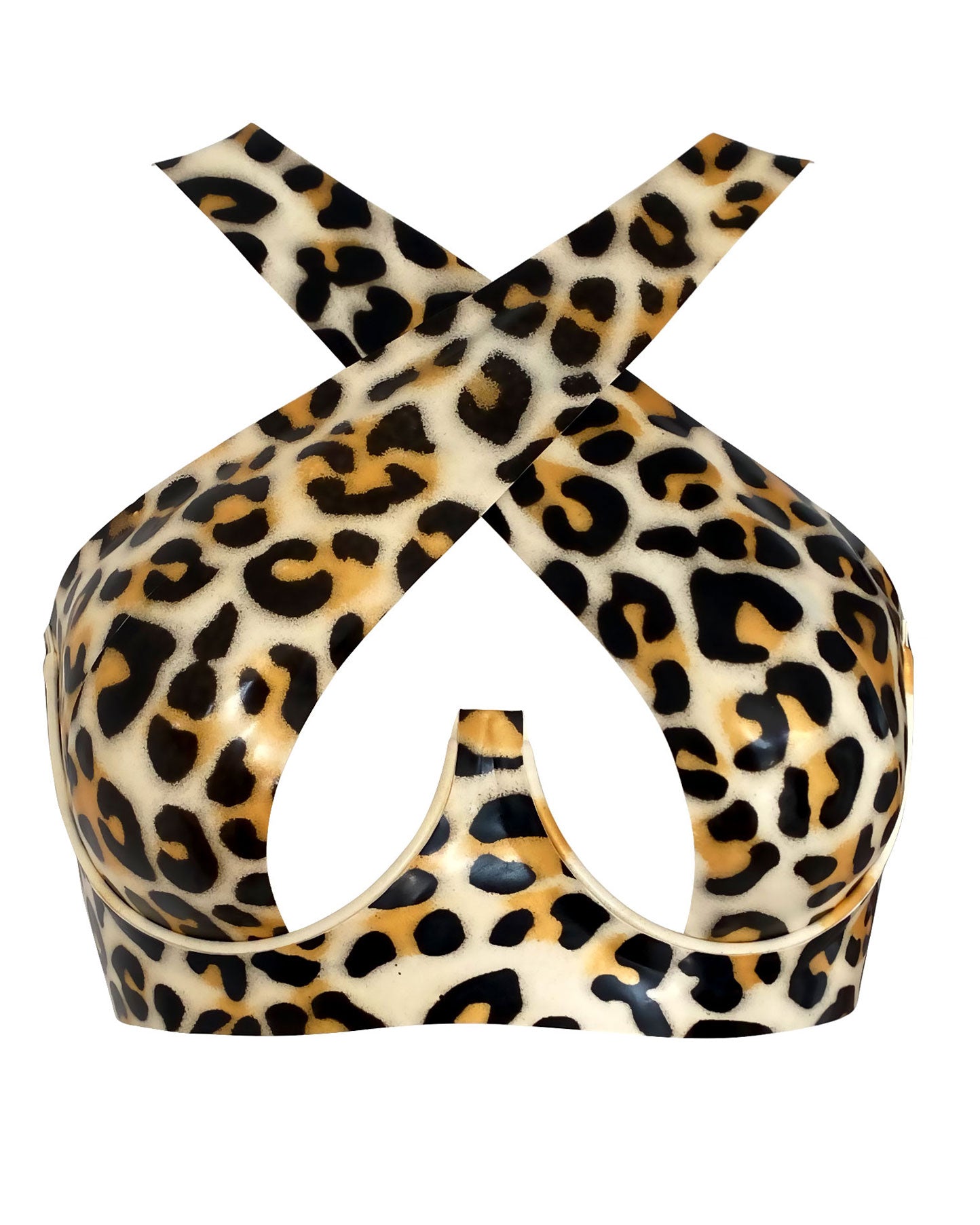 Crossover Latex Bra