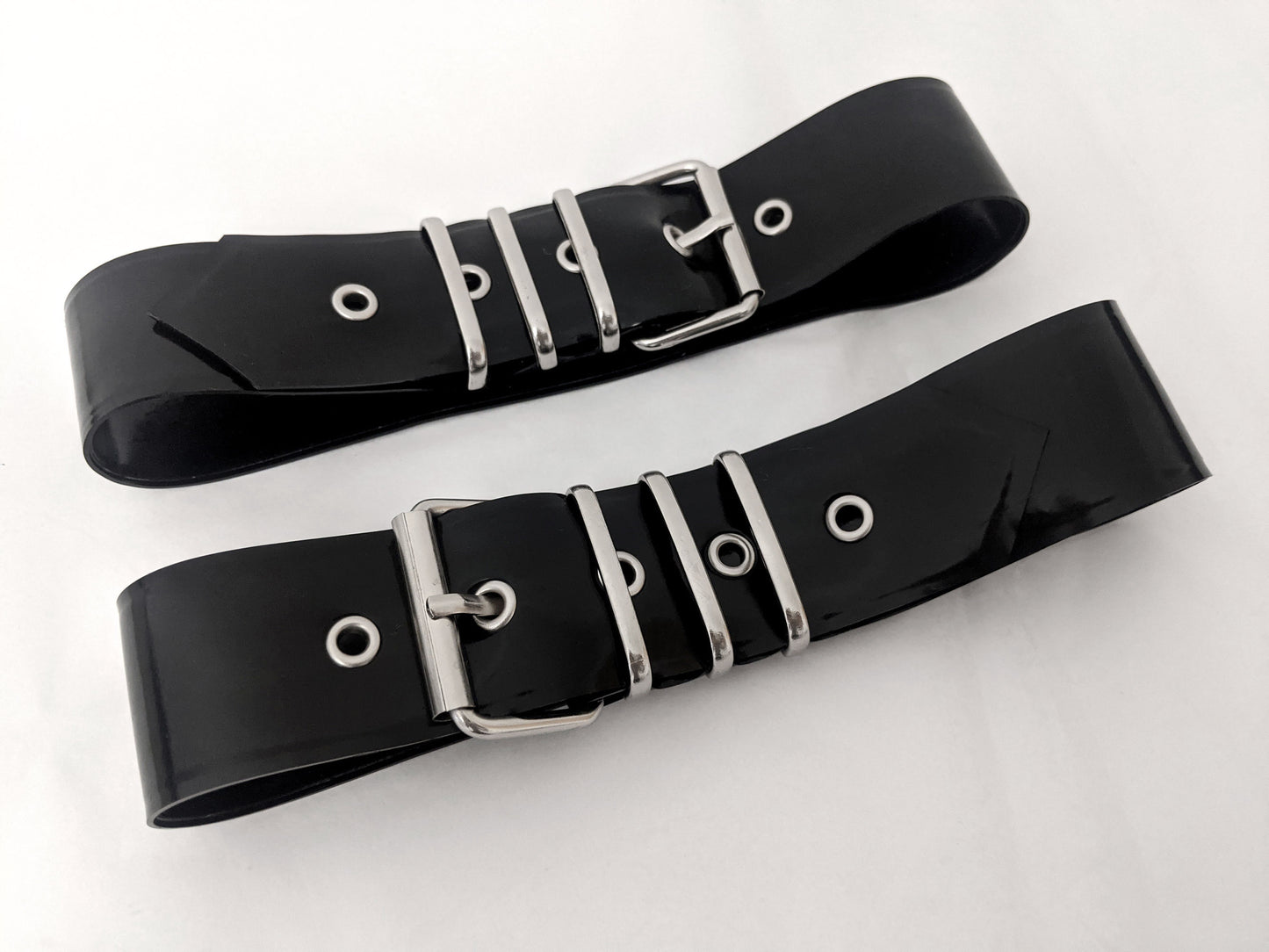 Latex Leg Straps - Triple Loop