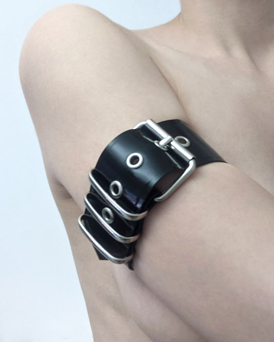 Latex Arm/Wrist Cuffs - Triple Loop