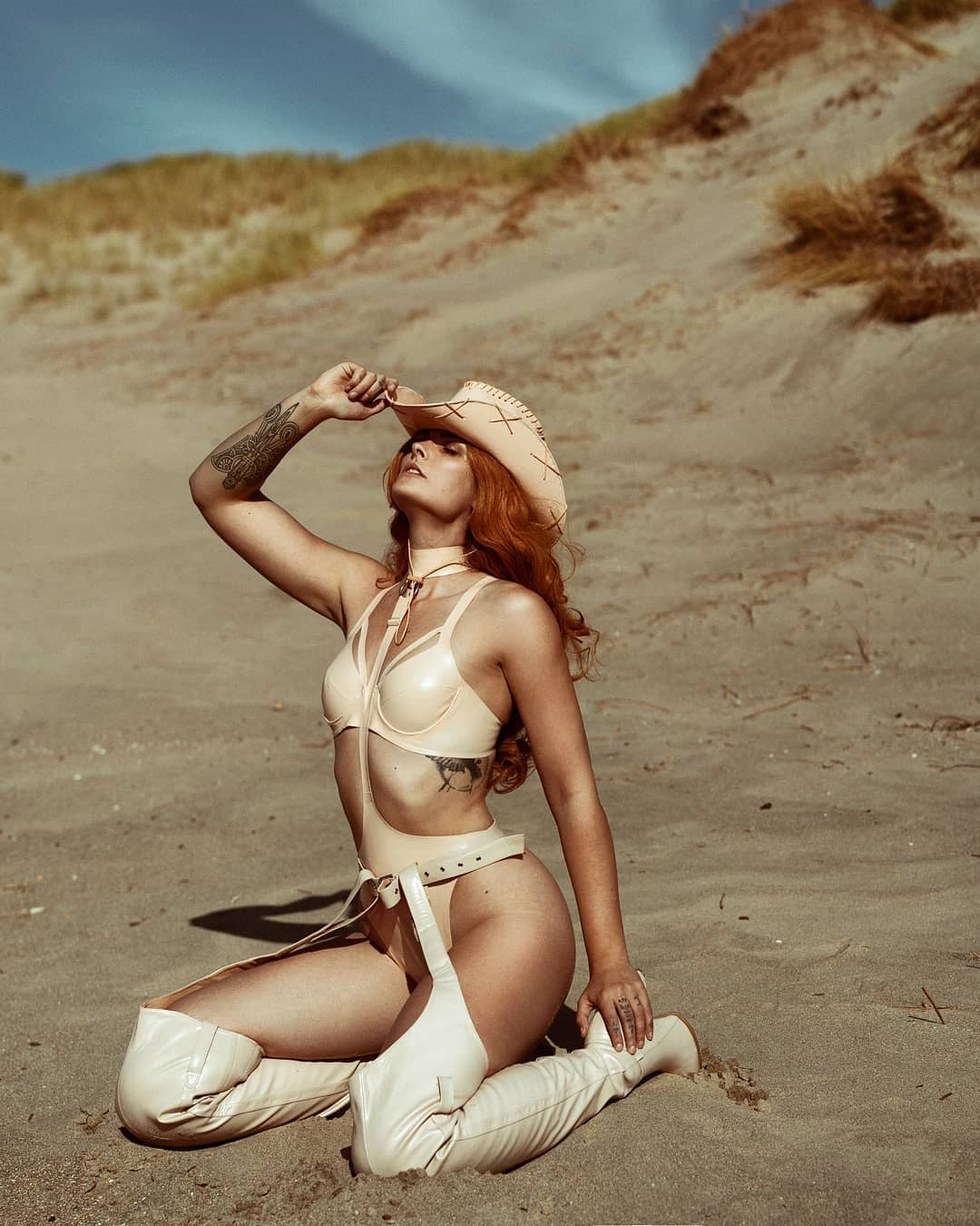 Latex Cowboy Hat - READY TO SHIP
