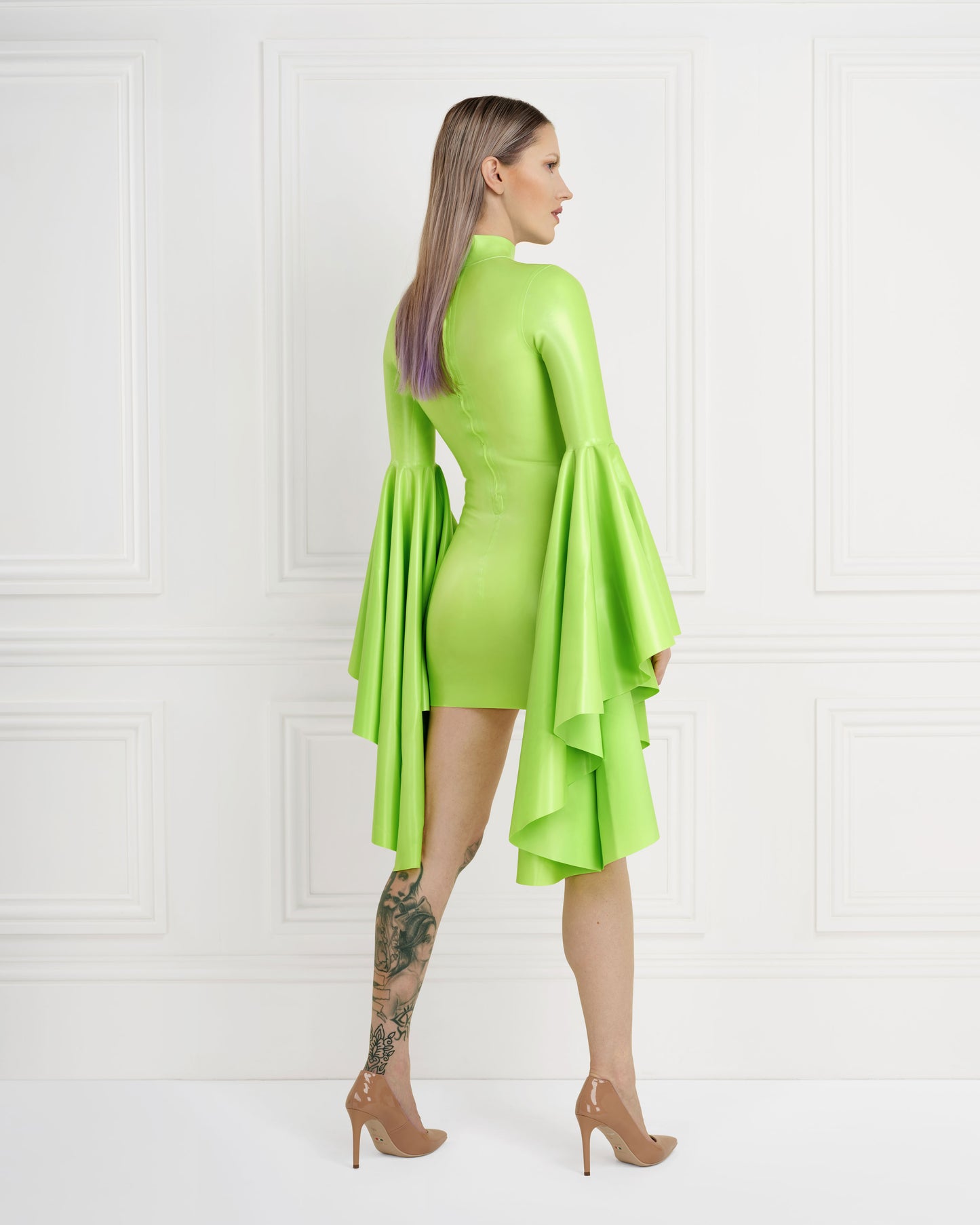Aurora Latex Mini Dress
