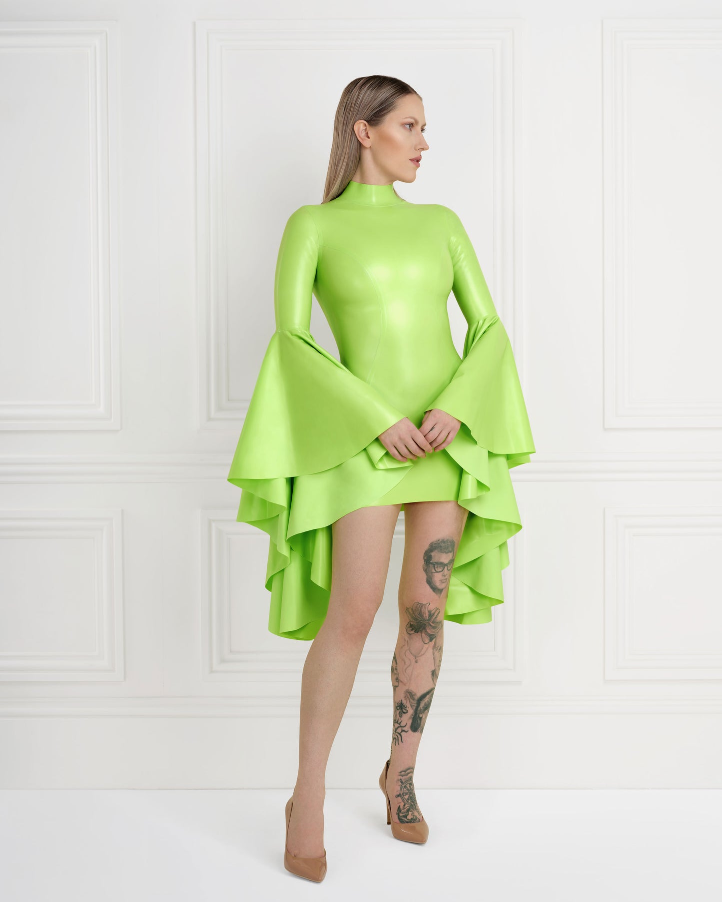 Aurora Latex Mini Dress