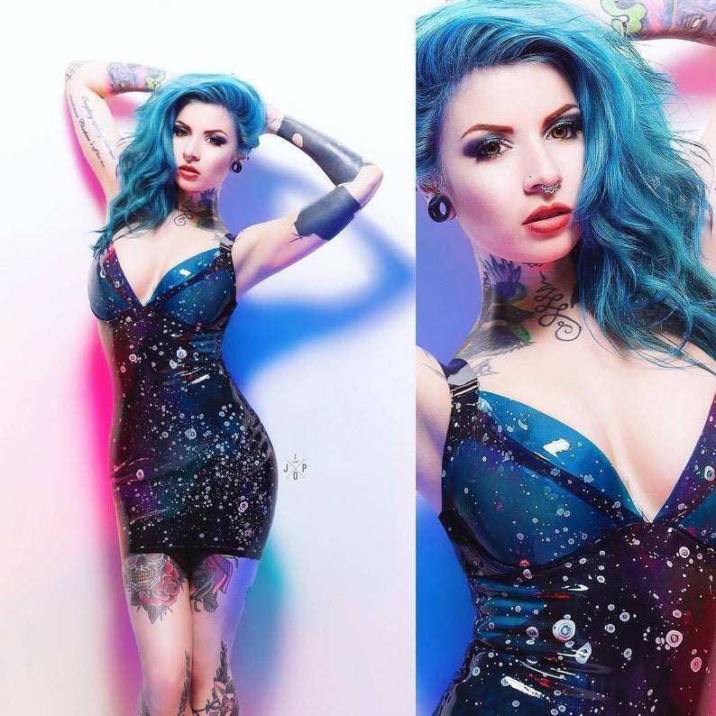 Andromeda Ultra Boost Latex Dress