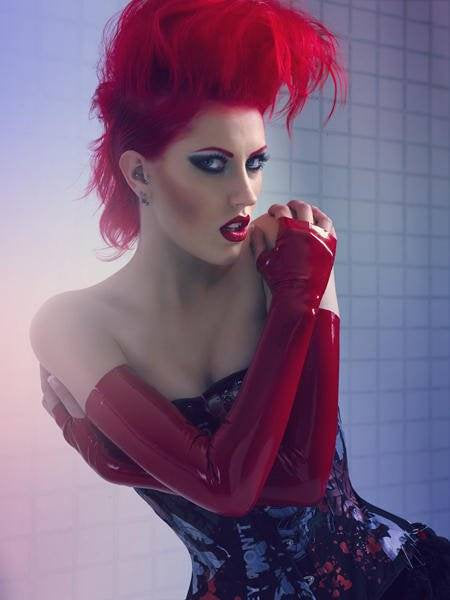 Fingerless Latex Opera Gloves