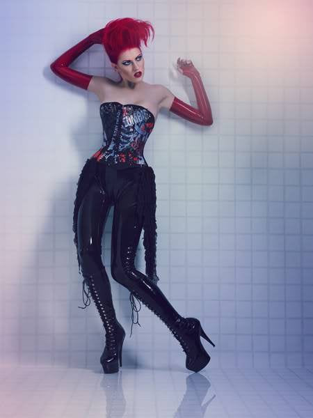 Fingerless Latex Opera Gloves