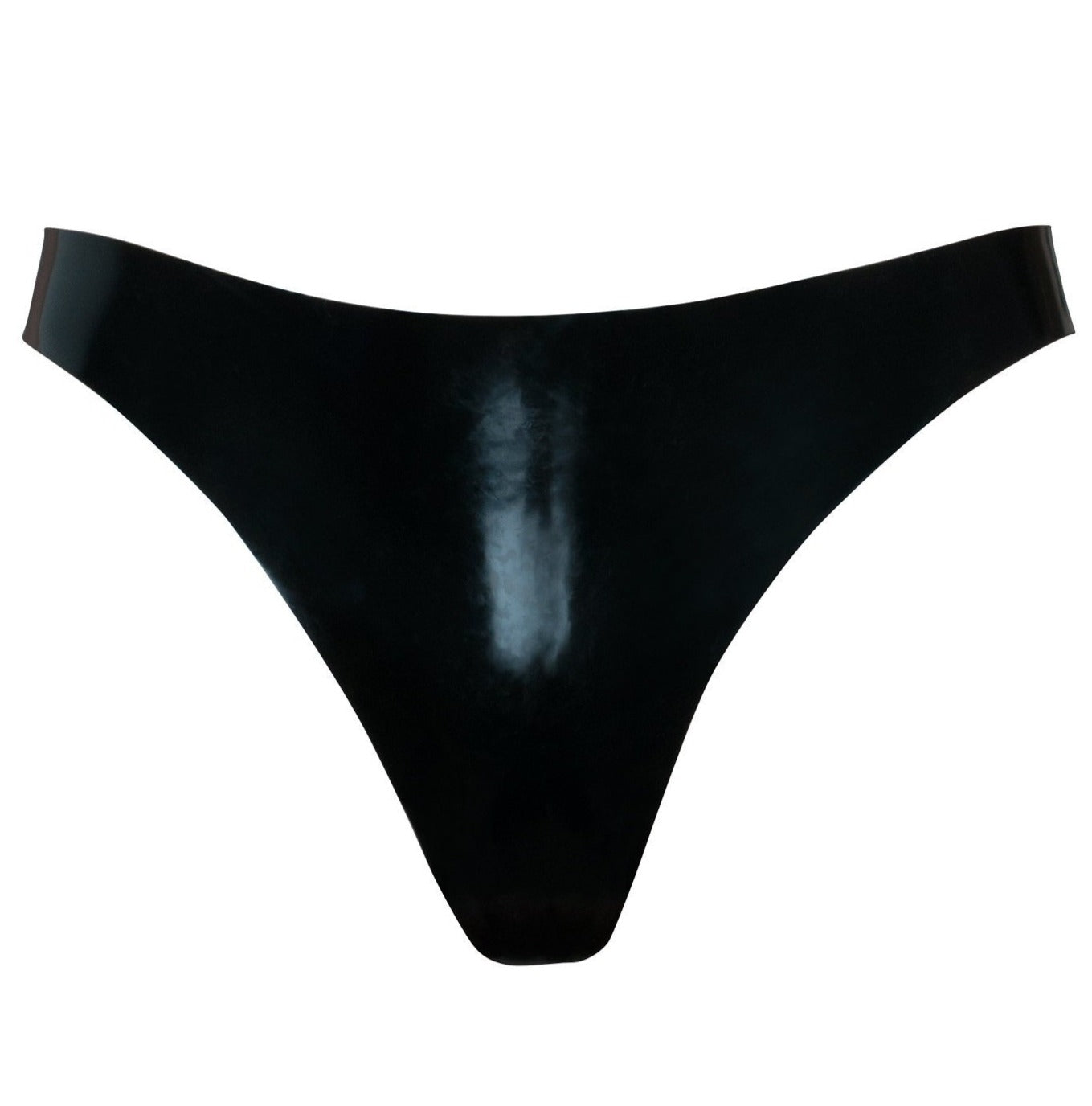 Latex Thong With Crotch Zip
