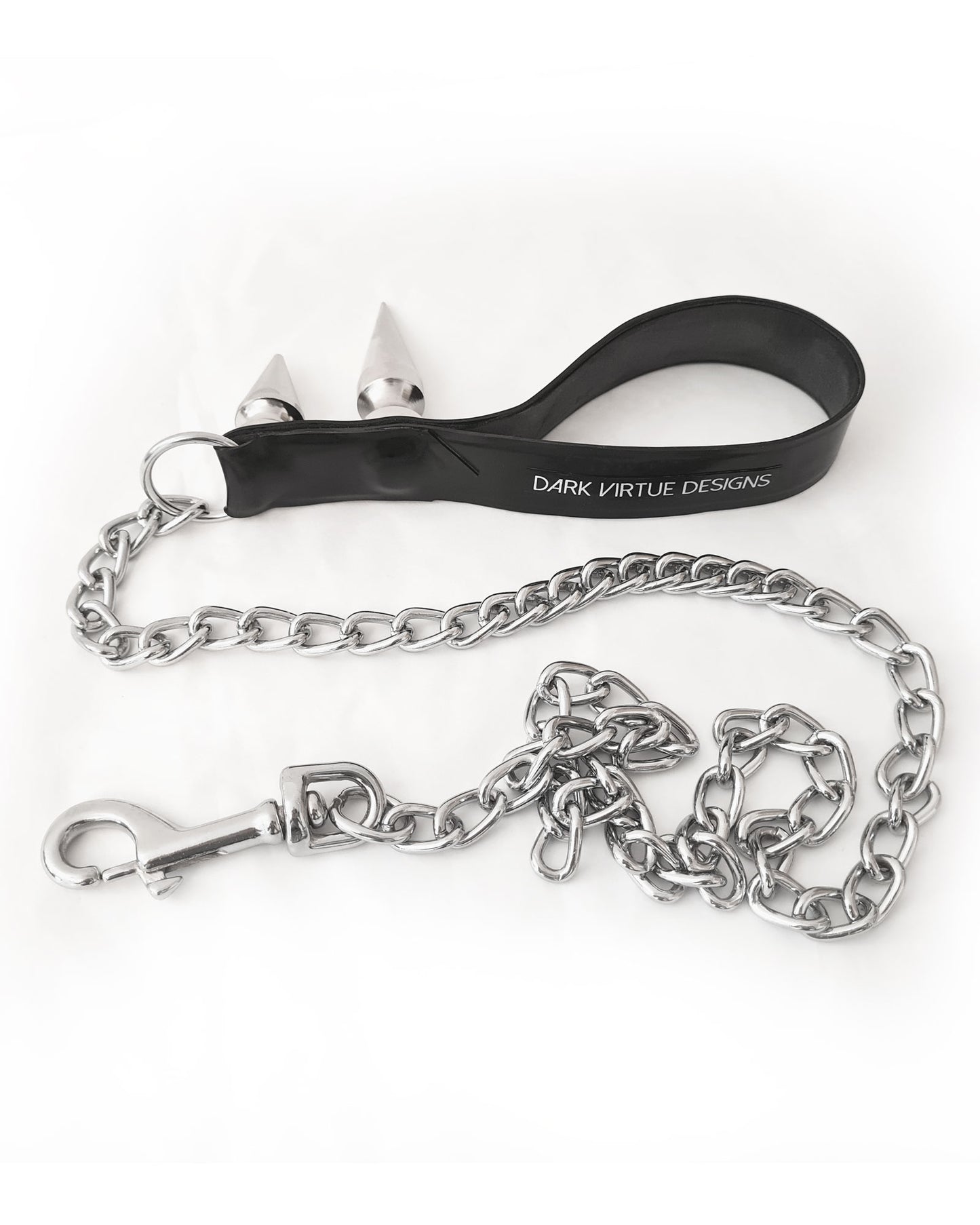 Fierce Spiked Latex Leash