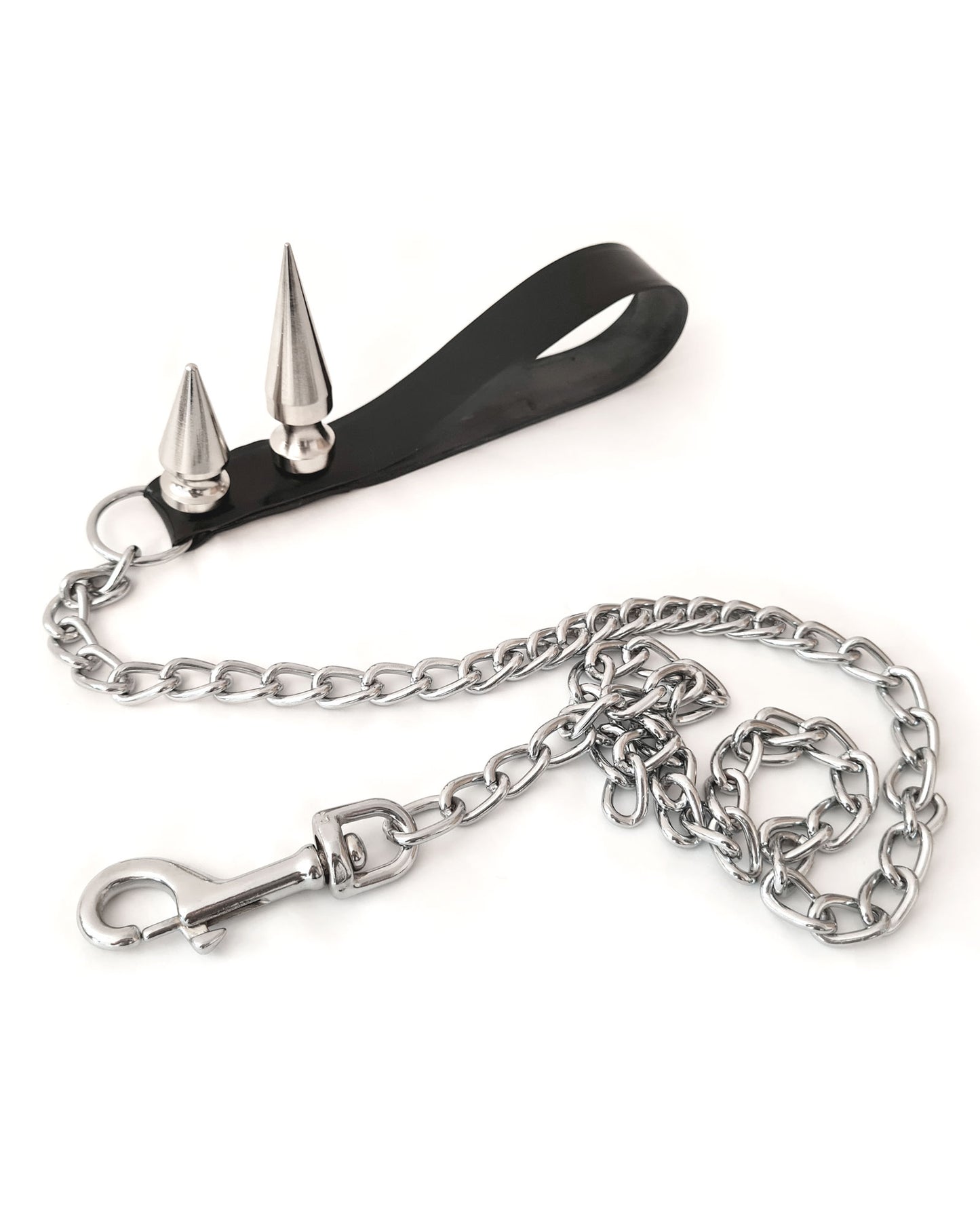 Fierce Spiked Latex Leash