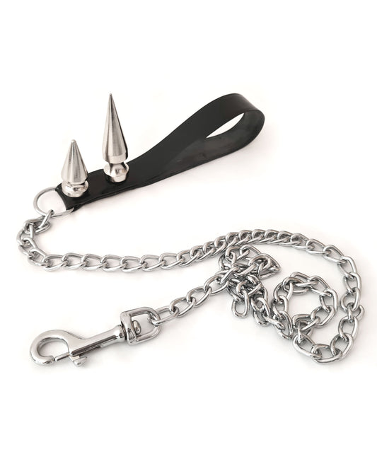 Fierce Spiked Latex Leash