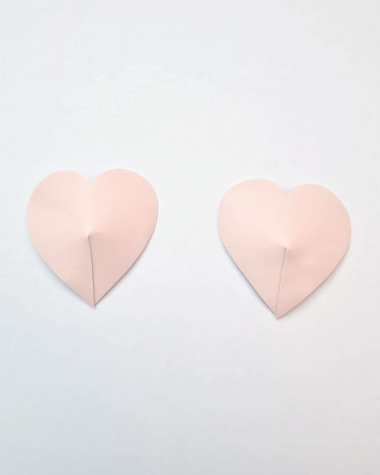 Heart Latex Pasties/Nipple Covers